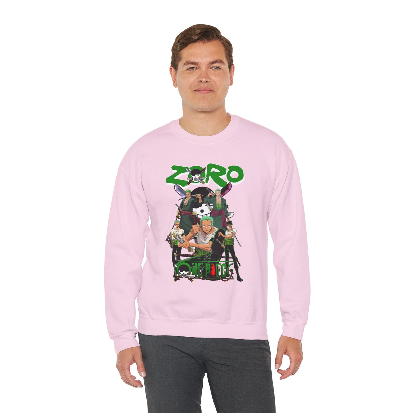 Zoro “King of Swords” Unisex Heavy Crewneck | One Piece Streetwear Sweatshirt