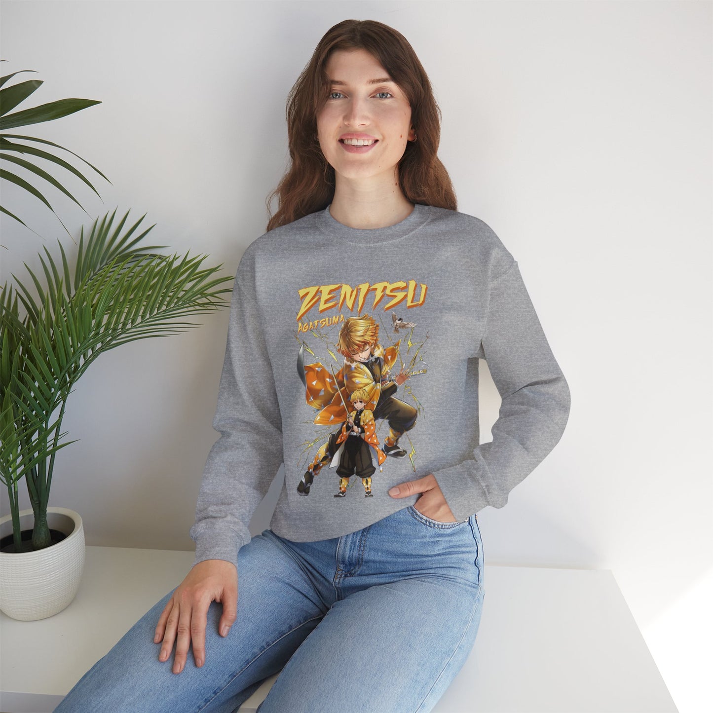 Zenitsu Agatsuma Thunder Breathing Sweatshirt | Demon Slayer Anime Streetwear