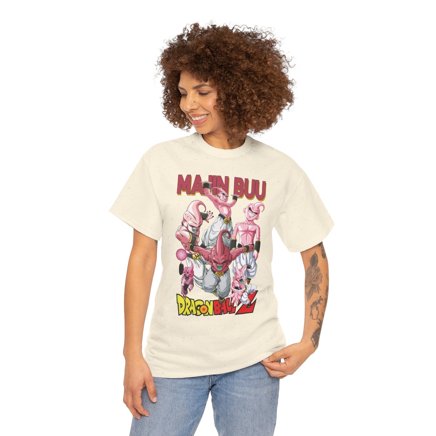 Majin Buu Unisex Heavy Cotton T-Shirt | Dragon Ball Z-Inspired Anime Tee