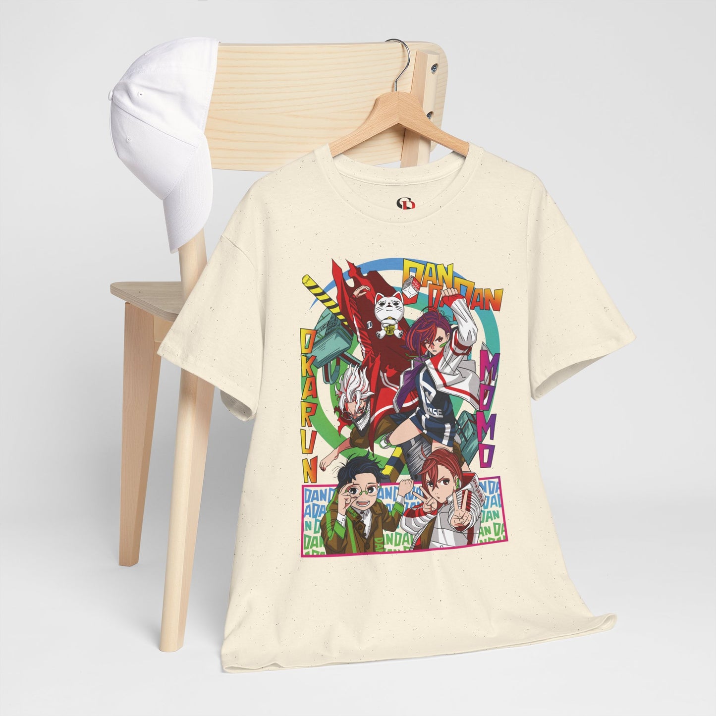 Okarun x Momo Unisex Heavy Cotton T-Shirt | Dandadan Anime Streetwear Tee