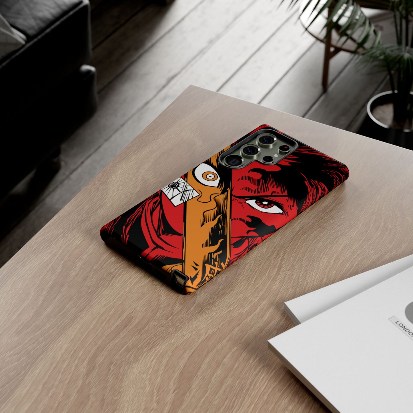 Tanjiro Kamado Slayer Mark Phone Case | Demon Slayer-Inspired Double Layered Protective Case