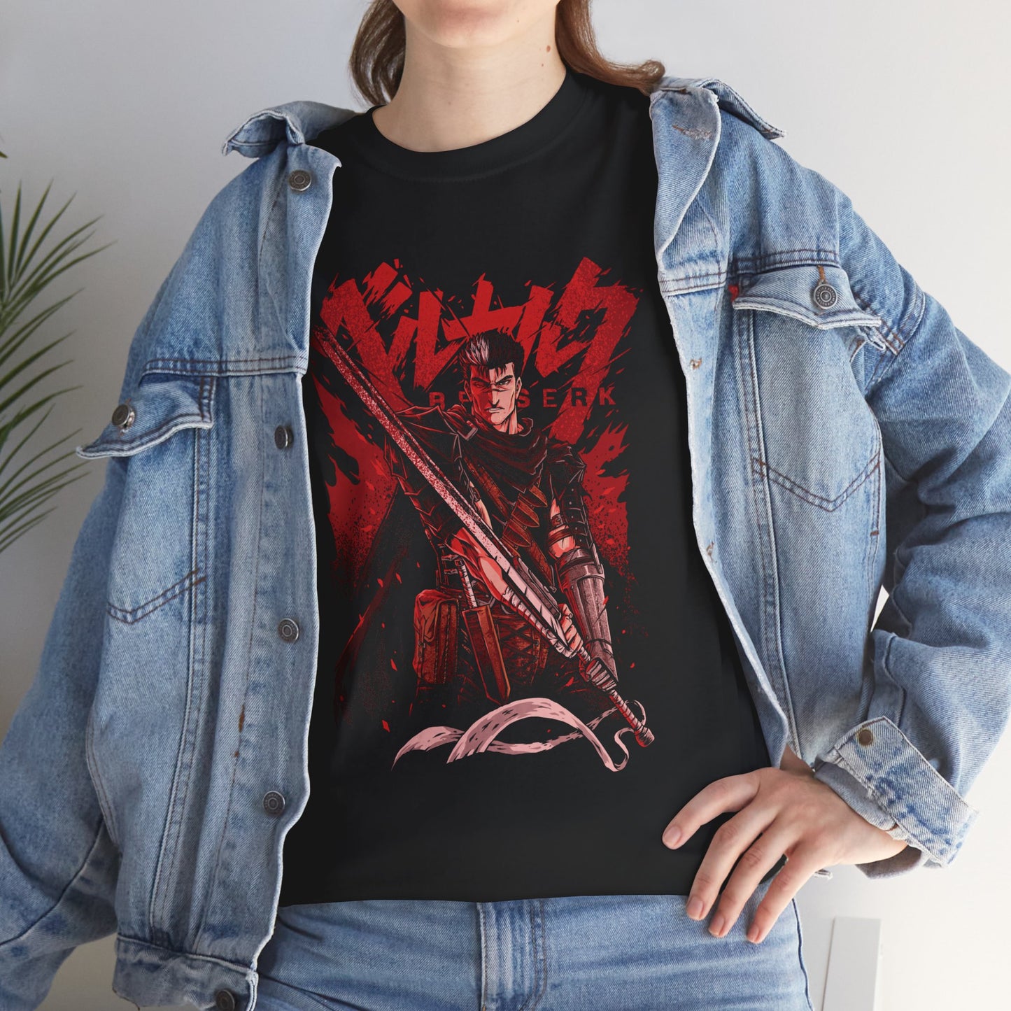 Guts Eclipse Rage Unisex Heavy Cotton T-Shirt | Berserk Anime Streetwear Tee