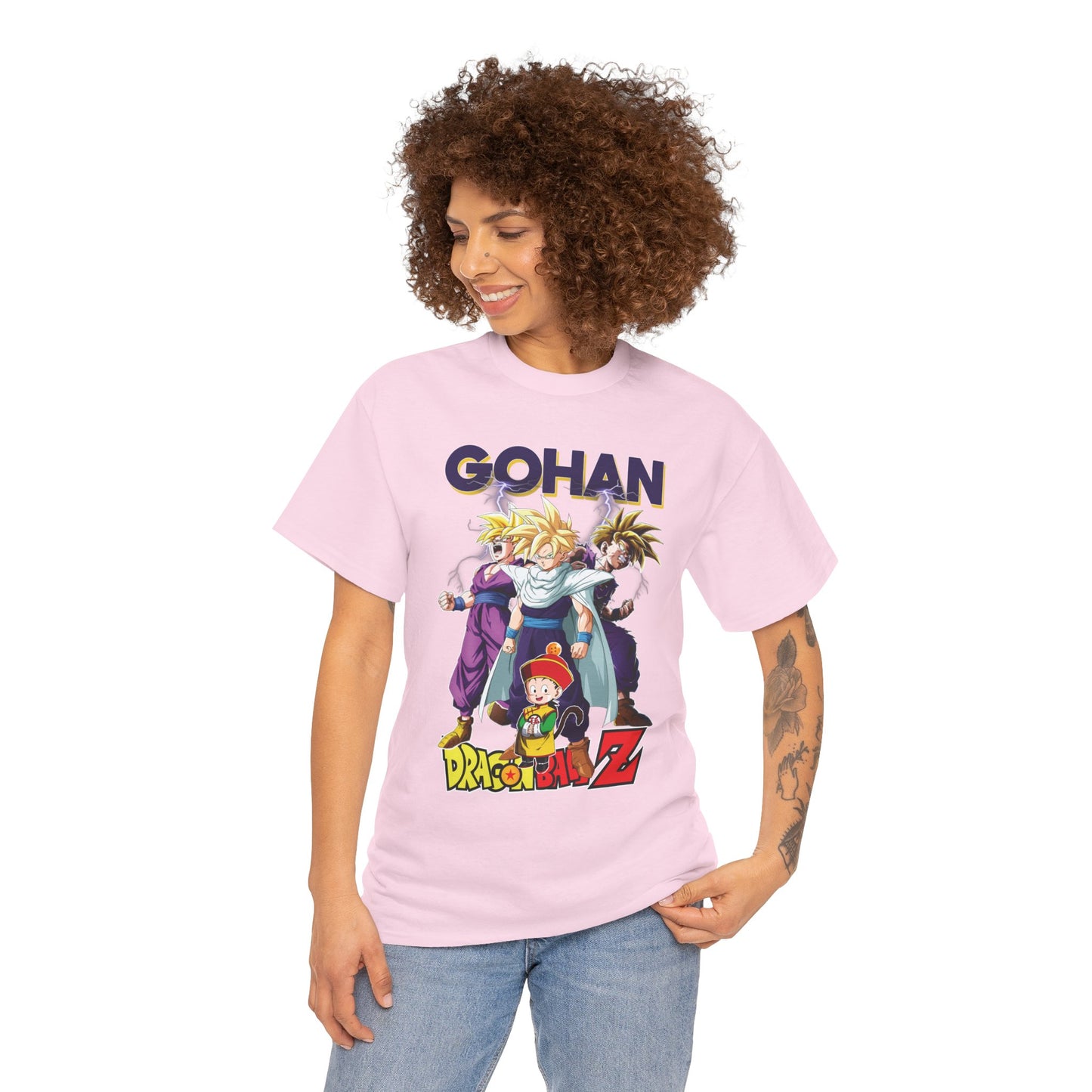 Gohan “Legacy of Z” Unisex Heavy Cotton T-Shirt | Dragon Ball Z Streetwear Tee