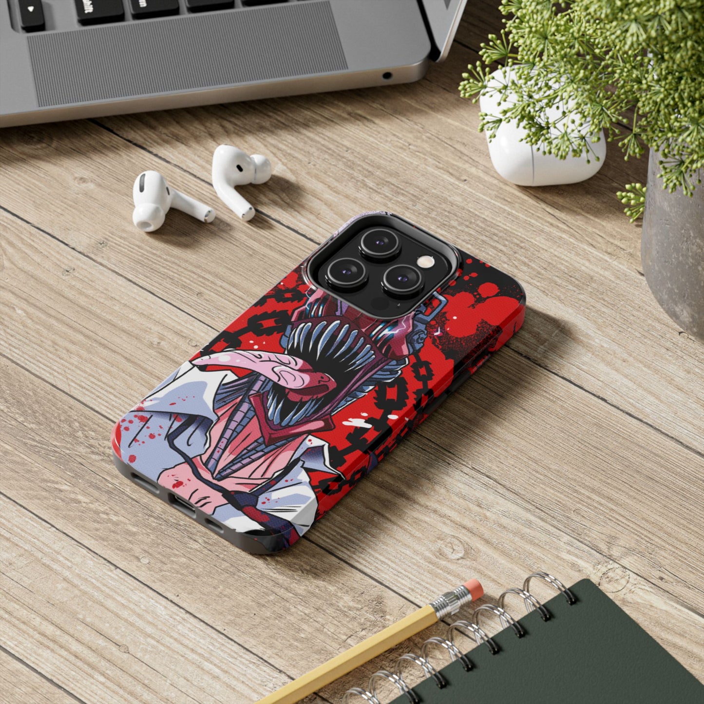 Chainsaw Devil Double Layered Phone Case | Chainsaw Man-Inspired Protective Anime Case