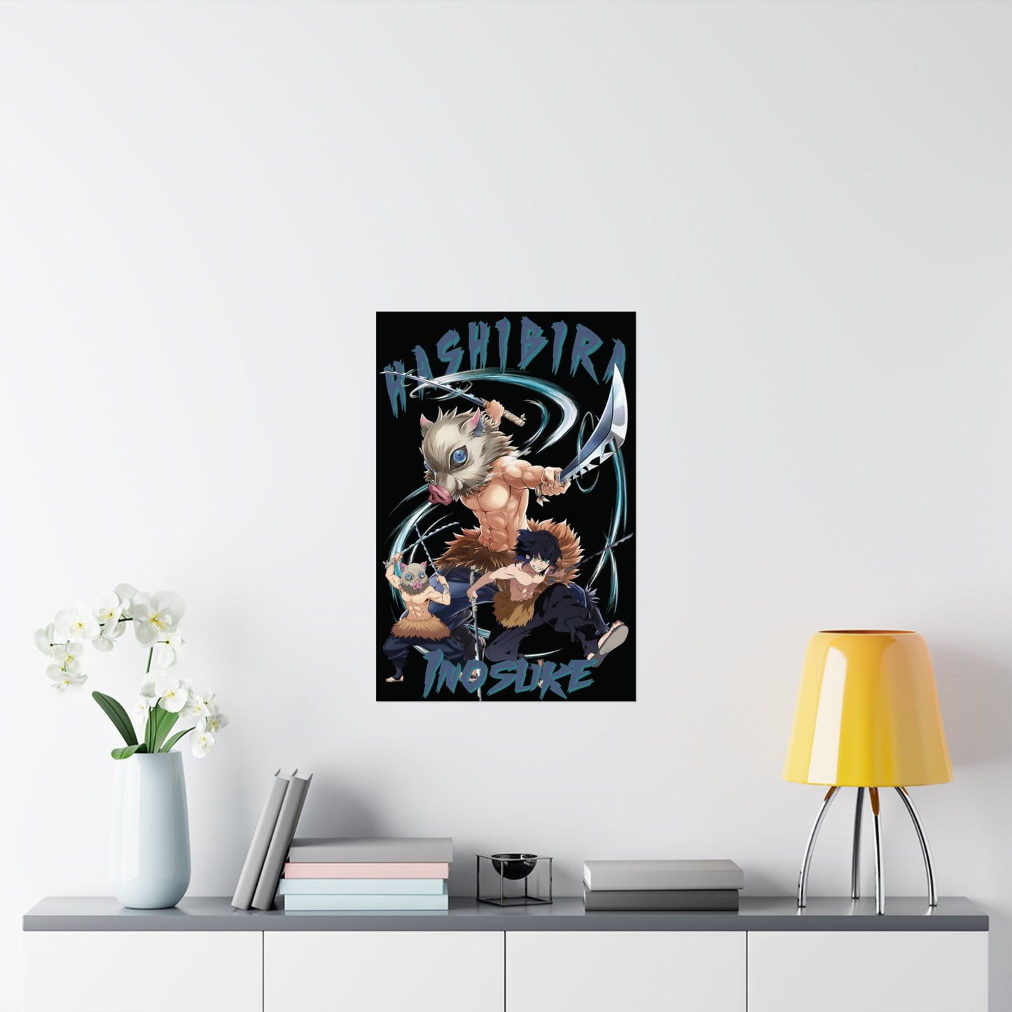 Inosuke Hashibira Poster | Demon Slayer Matte Wall Art