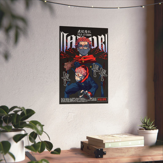Yuji Itadori Domain Expansion Matte Poster | Anime-Inspired Wall Art | Anime Decor | Mahito vs Yuji Artwork