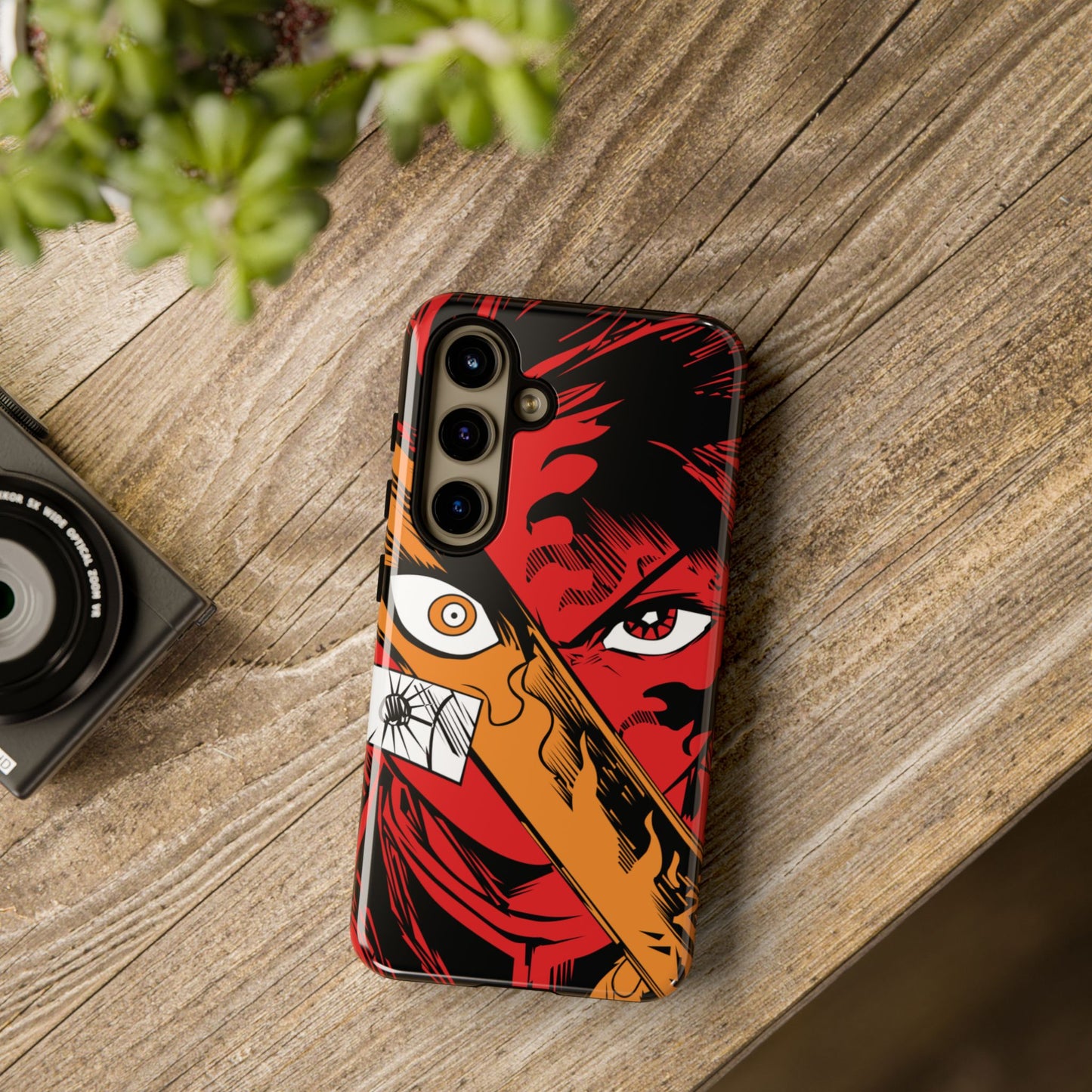 Tanjiro Kamado Slayer Mark Phone Case | Demon Slayer-Inspired Double Layered Protective Case