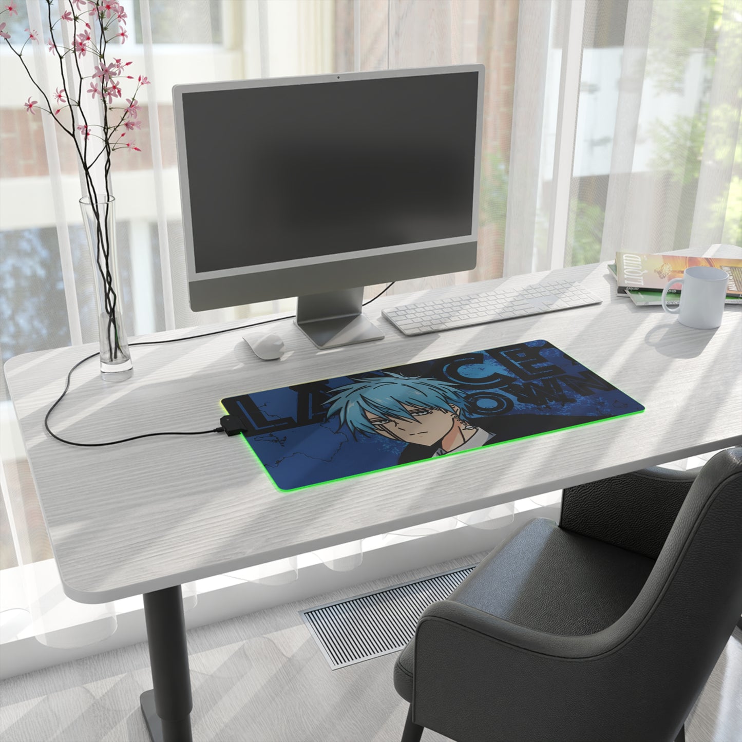 Lance Crown LED Gaming Mouse Pad | Mashle: Magic and Muscles RGB Desk Mat