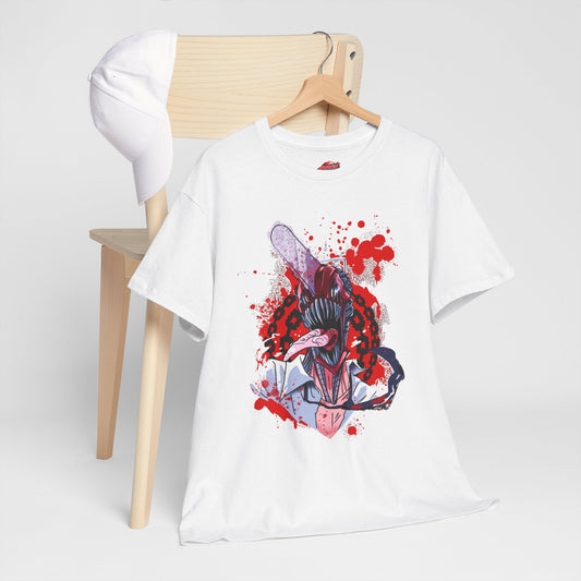 Chainsaw Devil Unisex Heavy Cotton T-Shirt | Anime-Inspied Streetwear Tee