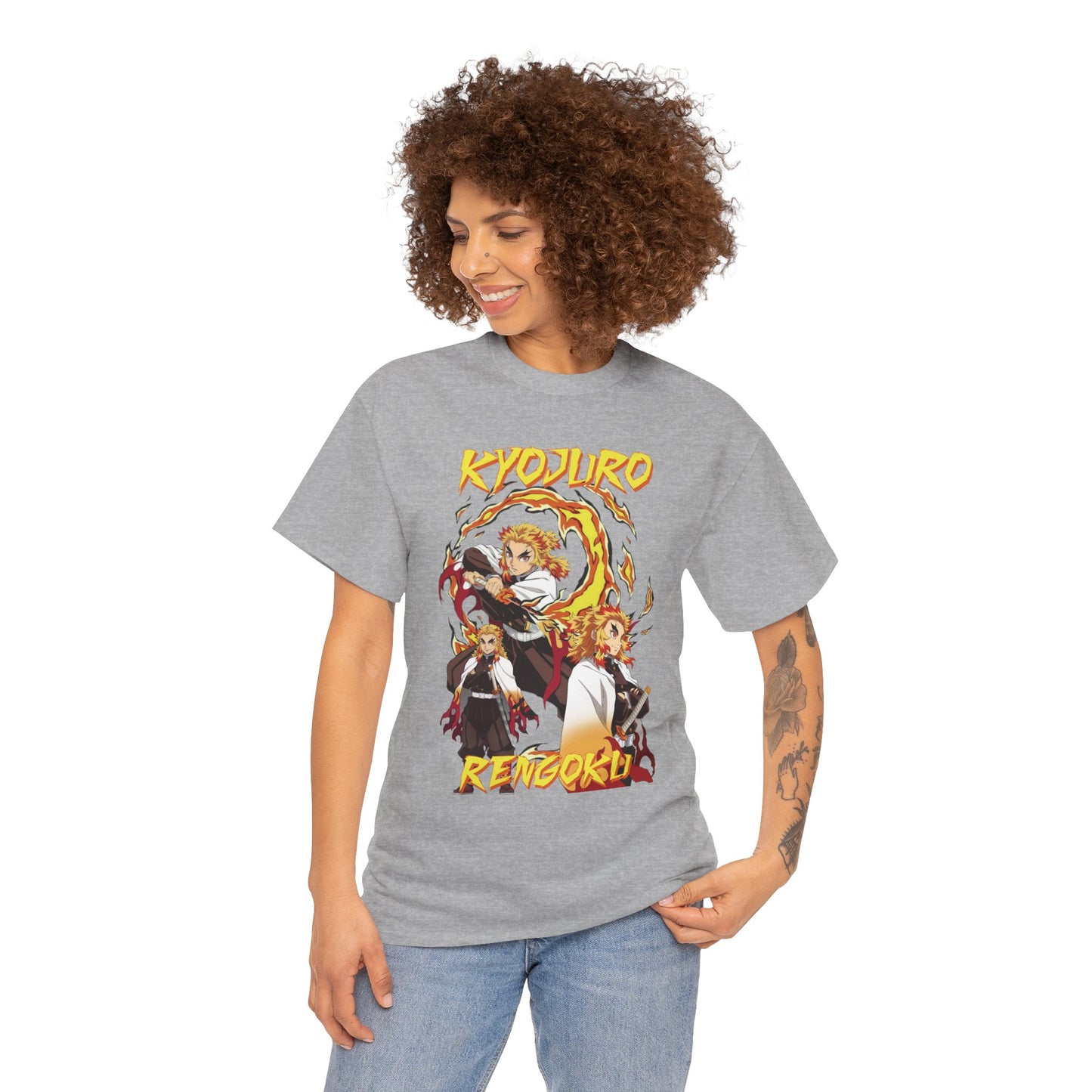 Kyojuro Rengoku Flame Hashira T-Shirt | Demon Slayer Anime Streetwear Tee
