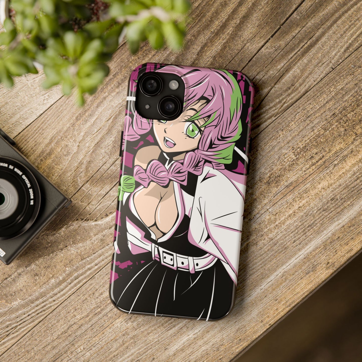 Love Hashira Mitsuri Kanroji Double Layered Phone Case | Demon Slayer-Inspired Anime Case
