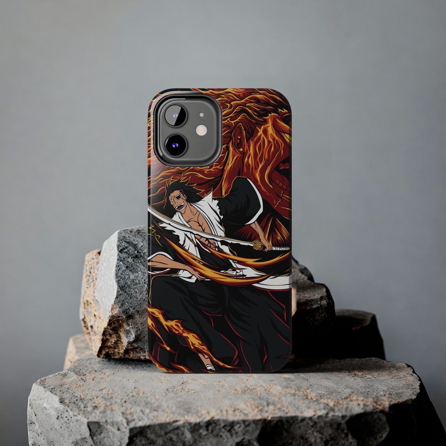 Genryūsai Yamamoto Flame Bankai Double Layered Phone Case | Bleach-Inspired Protective Anime Case
