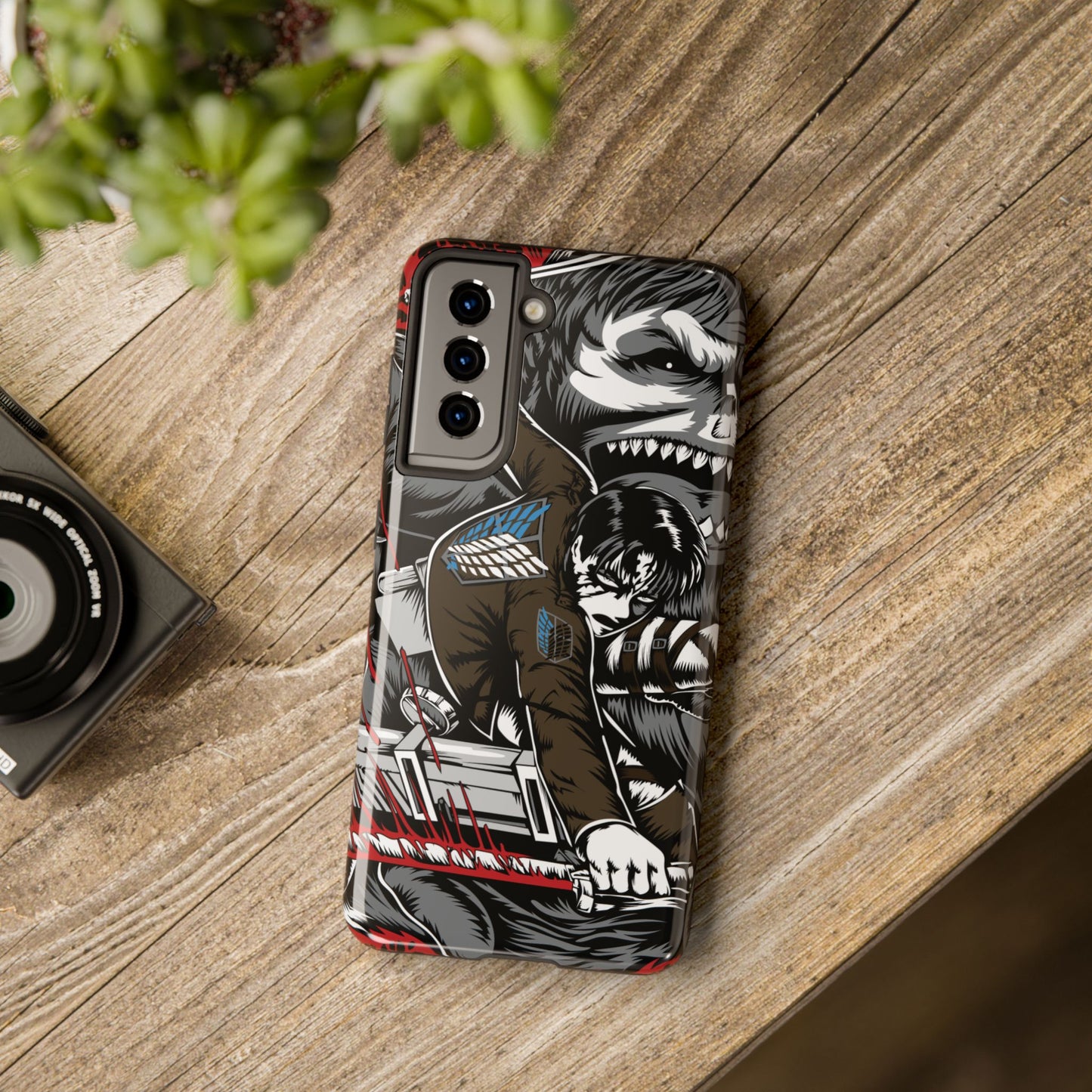 Levi vs Beast Titan Double Layered Phone Case | Attack on Titan-Inspired Protective Anime Case