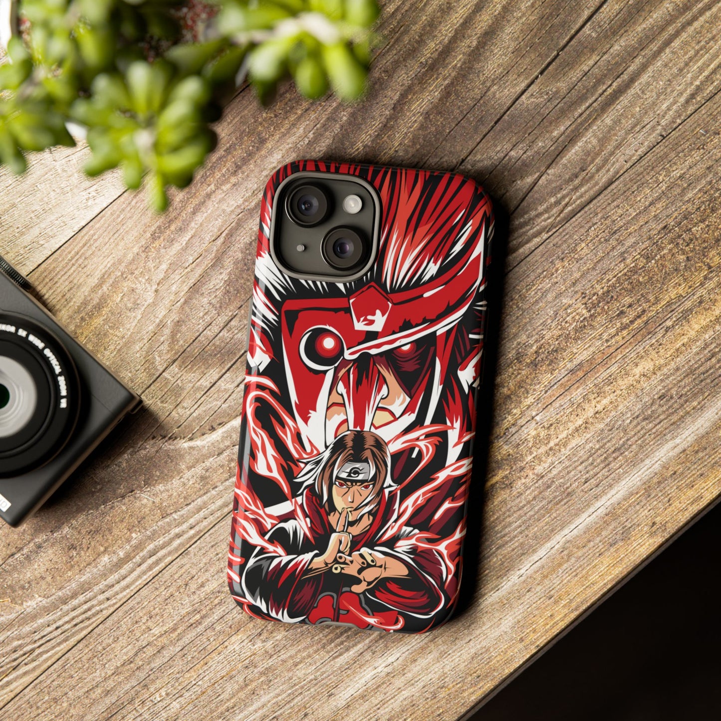 Itachi Flame Susanoo Double Layered Phone Case
