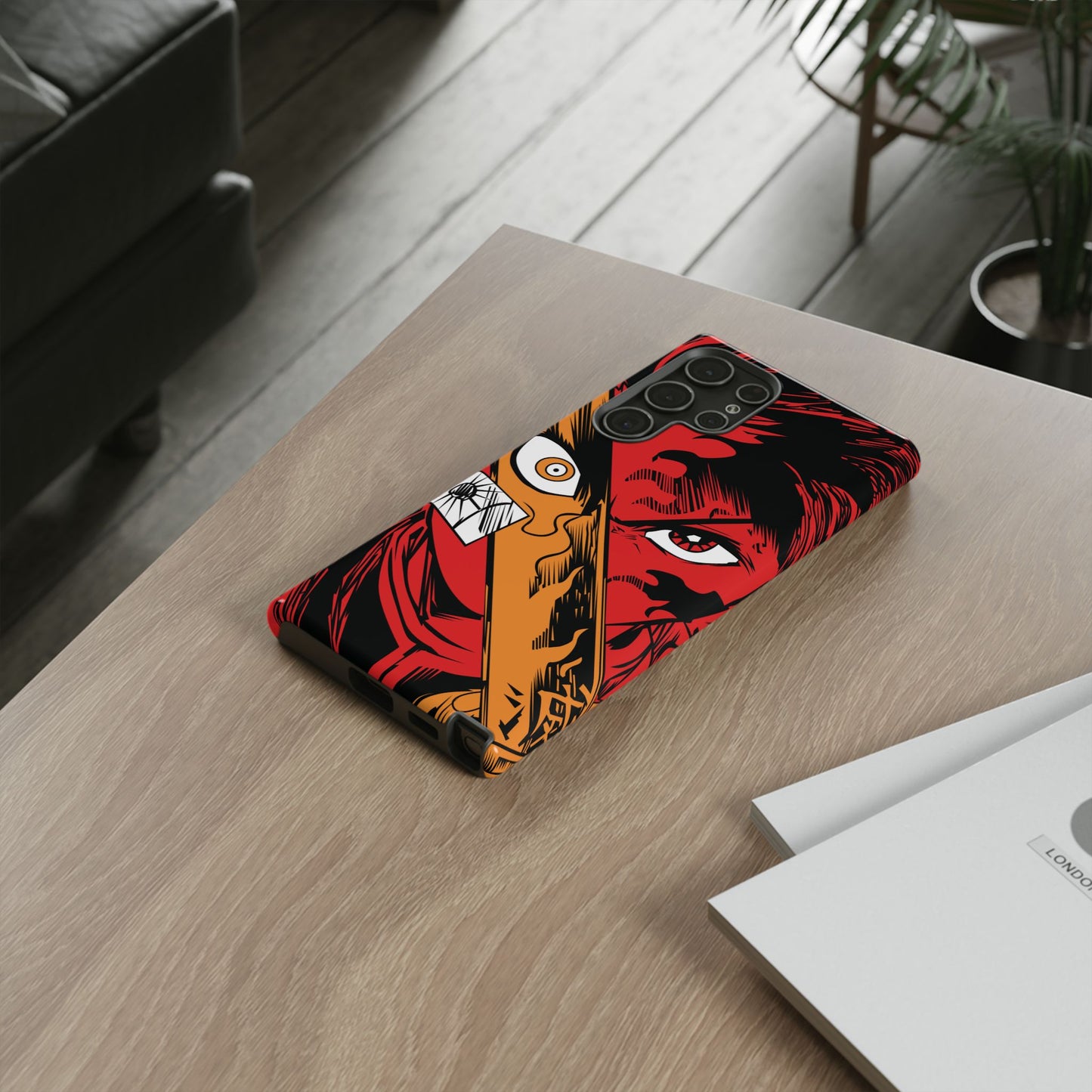 Tanjiro Kamado Slayer Mark Phone Case | Demon Slayer-Inspired Double Layered Protective Case