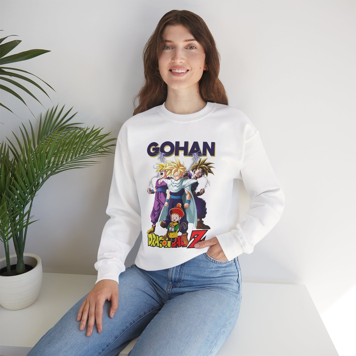 Gohan “Legacy of Z” Unisex Heavy Crewneck | Dragon Ball Z Streetwear Sweatshirt