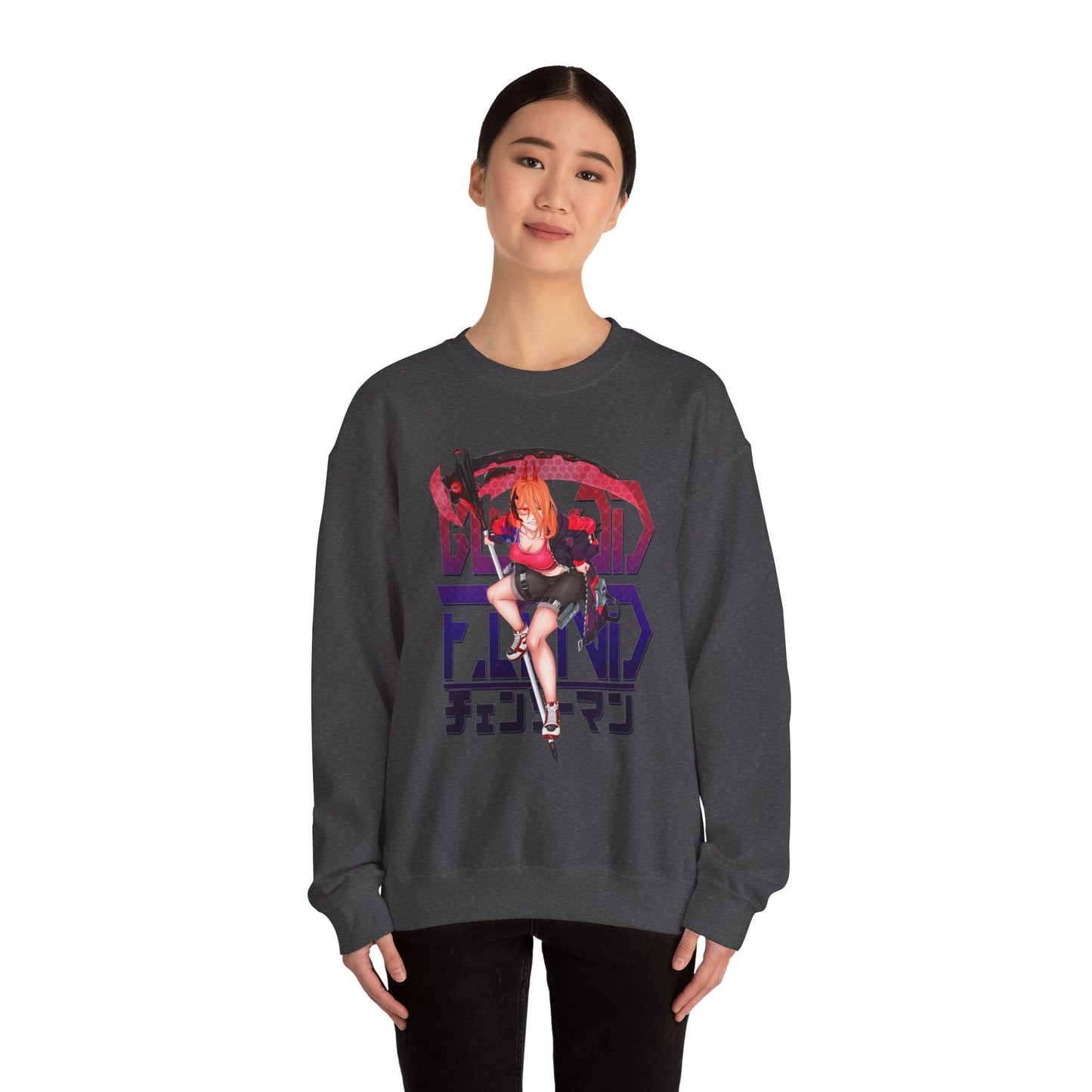 Blood Fiend Power III Unisex Heavy Blend Crewneck Sweatshirt | Anime-Inspired Pullover
