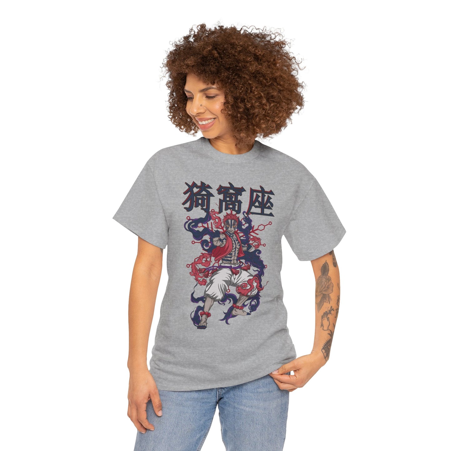 Akaza Blood Demon Art T-Shirt | Demon Slayer Anime Streetwear Tee