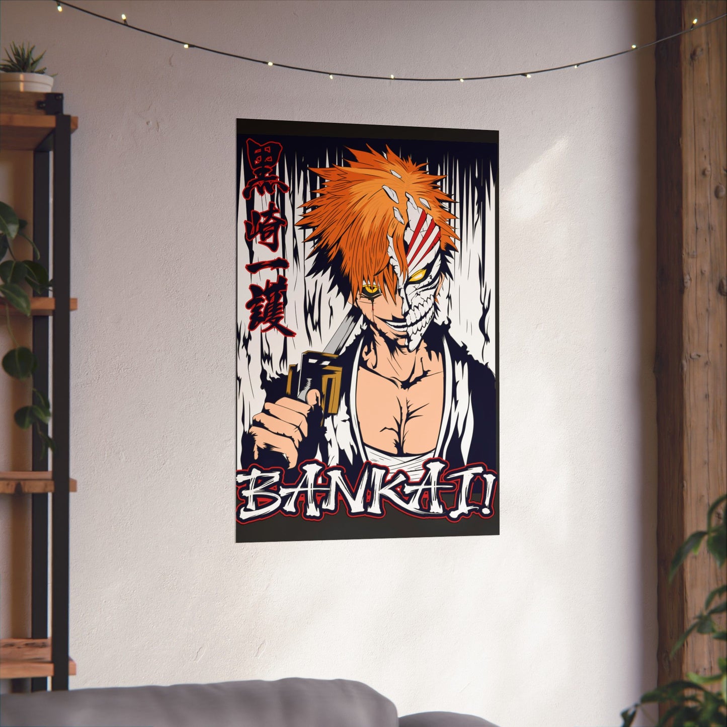 Ichigo Hollow Bankai Matte Vertical Poster | Bleach Anime Wall Art