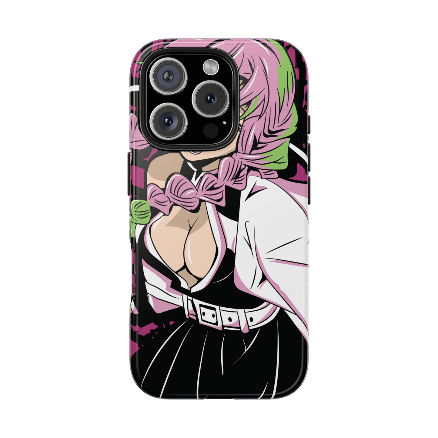 Love Hashira Mitsuri Kanroji Double Layered Phone Case | Demon Slayer-Inspired Anime Case