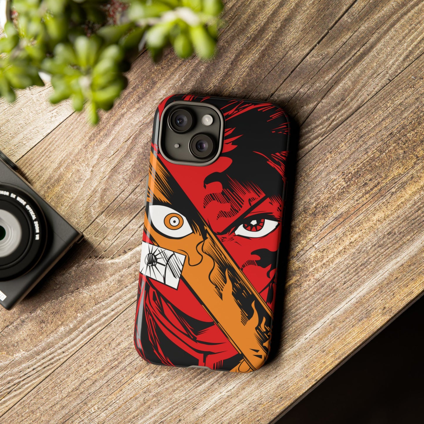 Tanjiro Kamado Slayer Mark Phone Case | Demon Slayer-Inspired Double Layered Protective Case