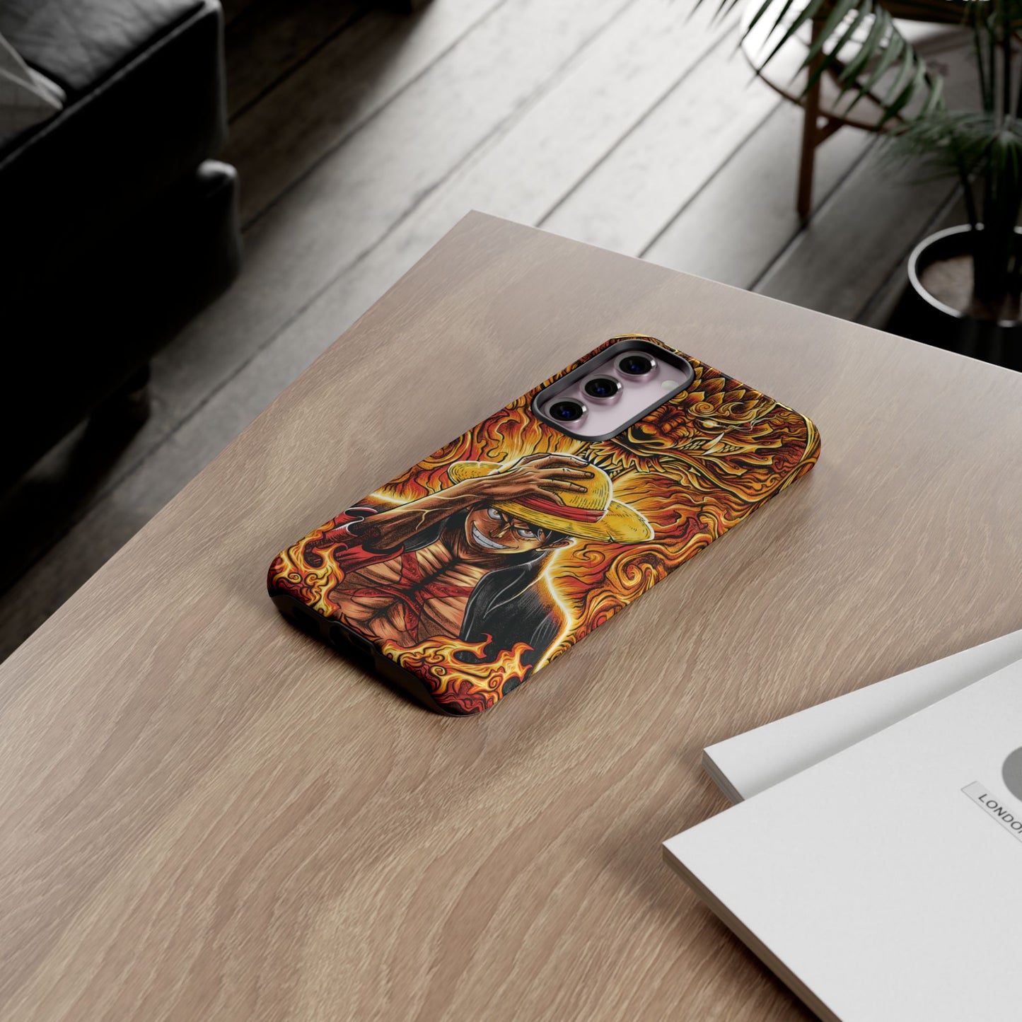 Inferno Pirate King Luffy Double Layered Phone Case