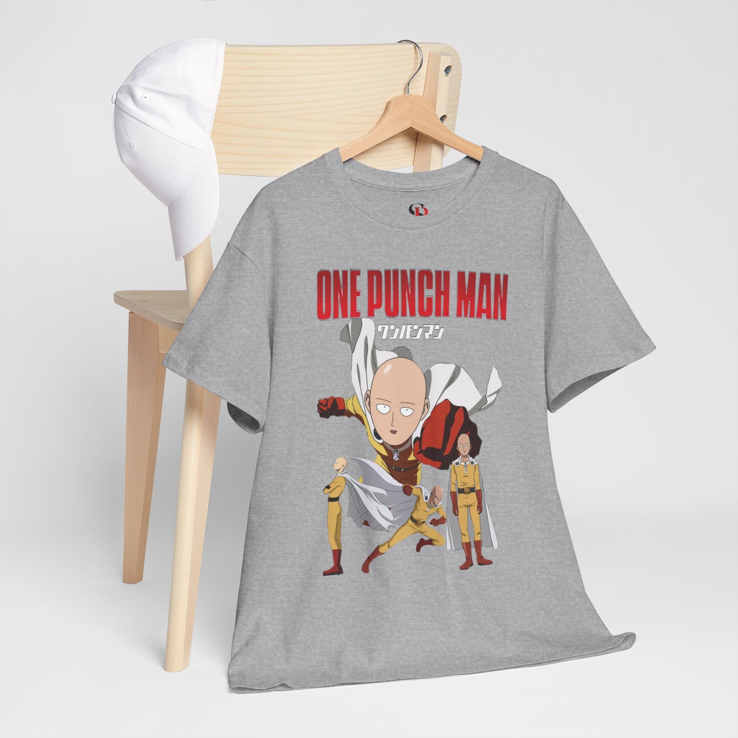 Saitama Unisex Heavy Cotton T-Shirt | One Punch Man Anime Graphic Tee