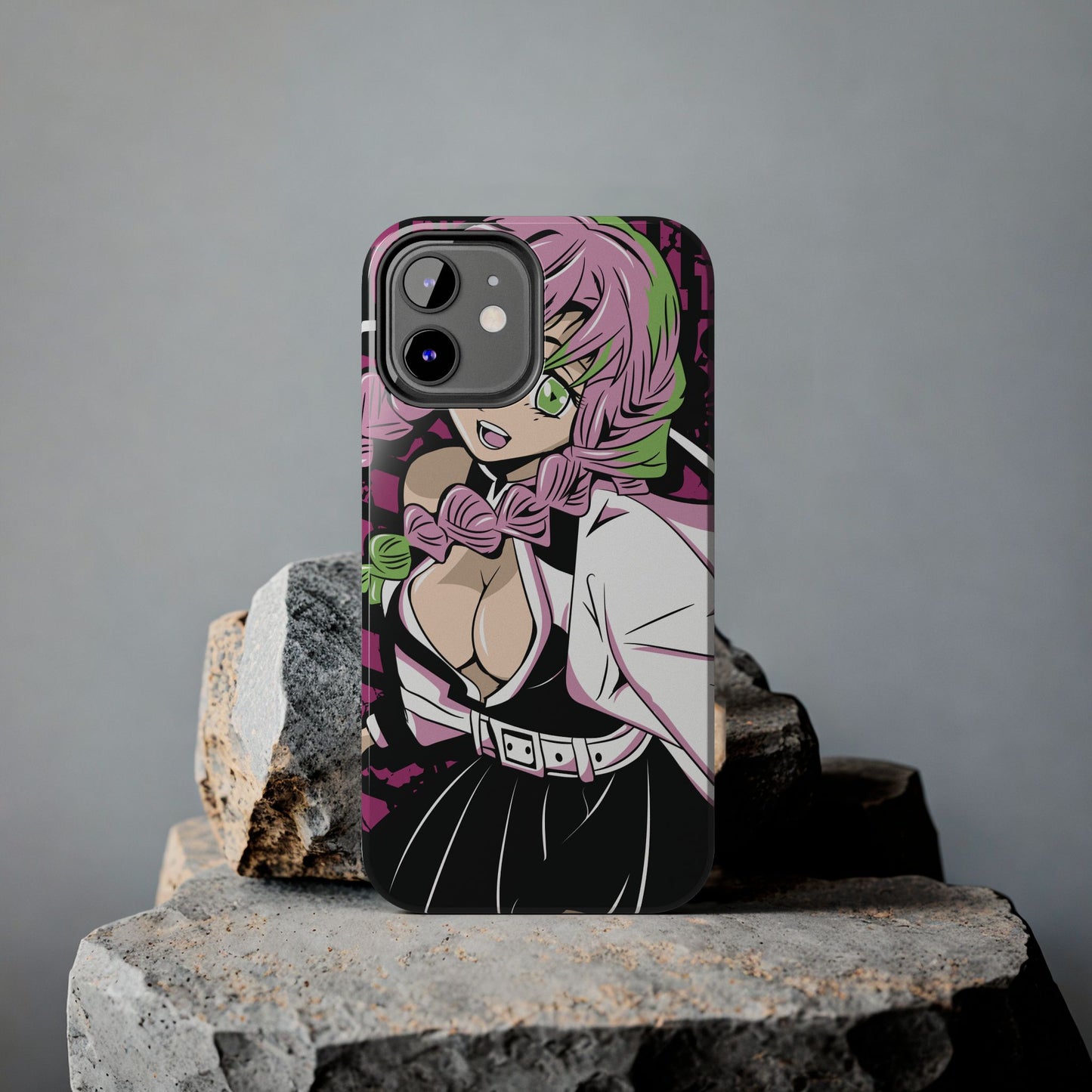 Love Hashira Mitsuri Kanroji Double Layered Phone Case | Demon Slayer-Inspired Anime Case
