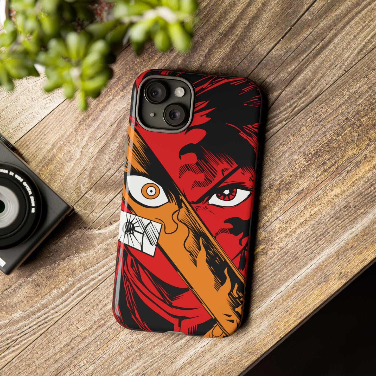 Tanjiro Kamado Slayer Mark Phone Case | Demon Slayer-Inspired Double Layered Protective Case