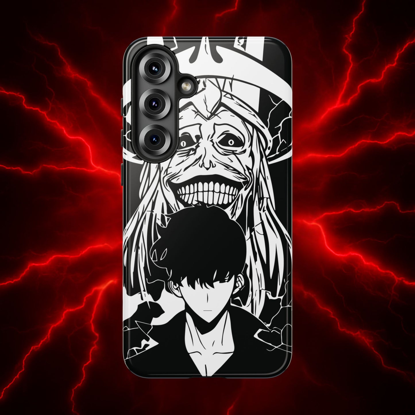 Sung Jinwoo vs Statue of God III Double Layered Phone Case