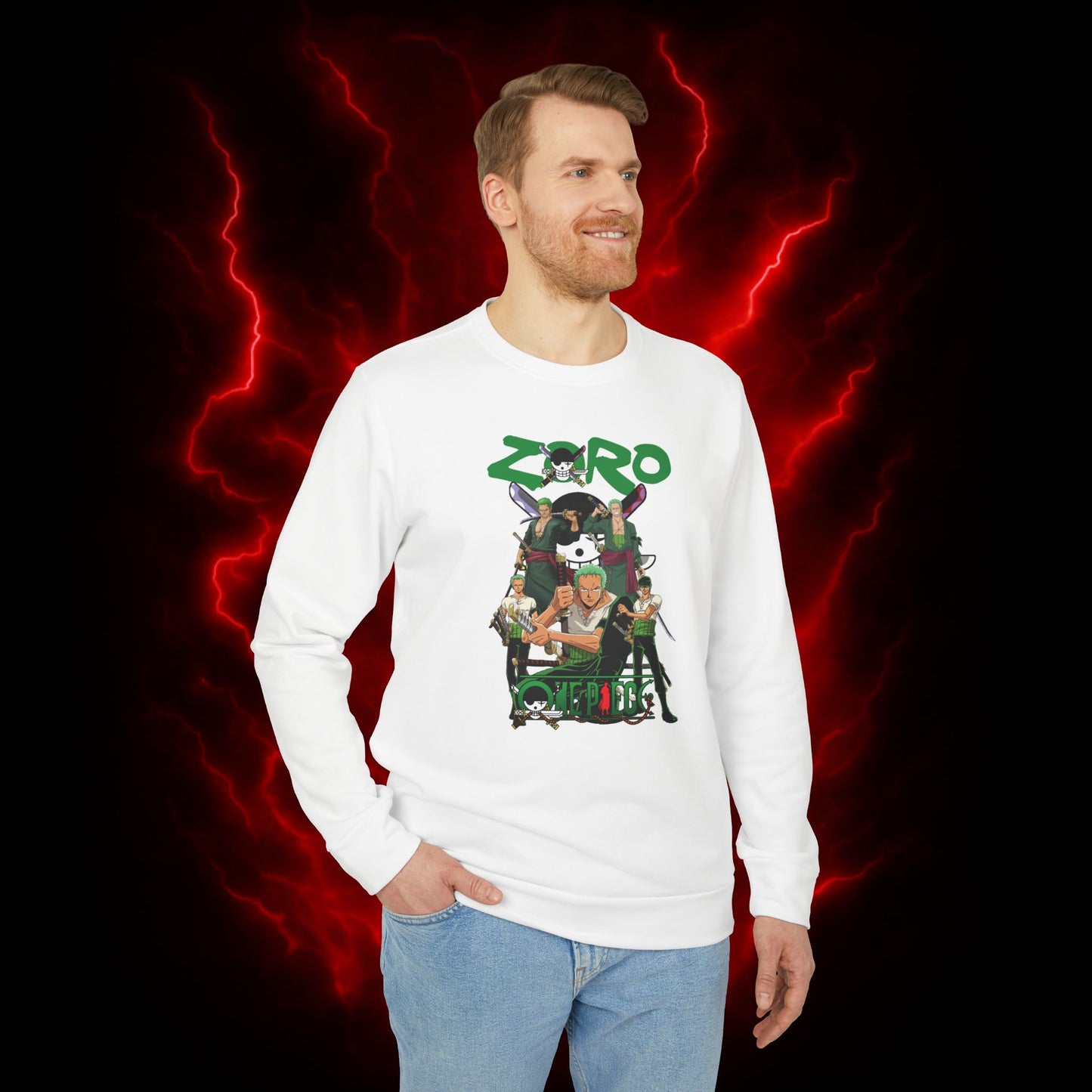 Zoro Adidas Unisex Fleece Crewneck Sweatshirt