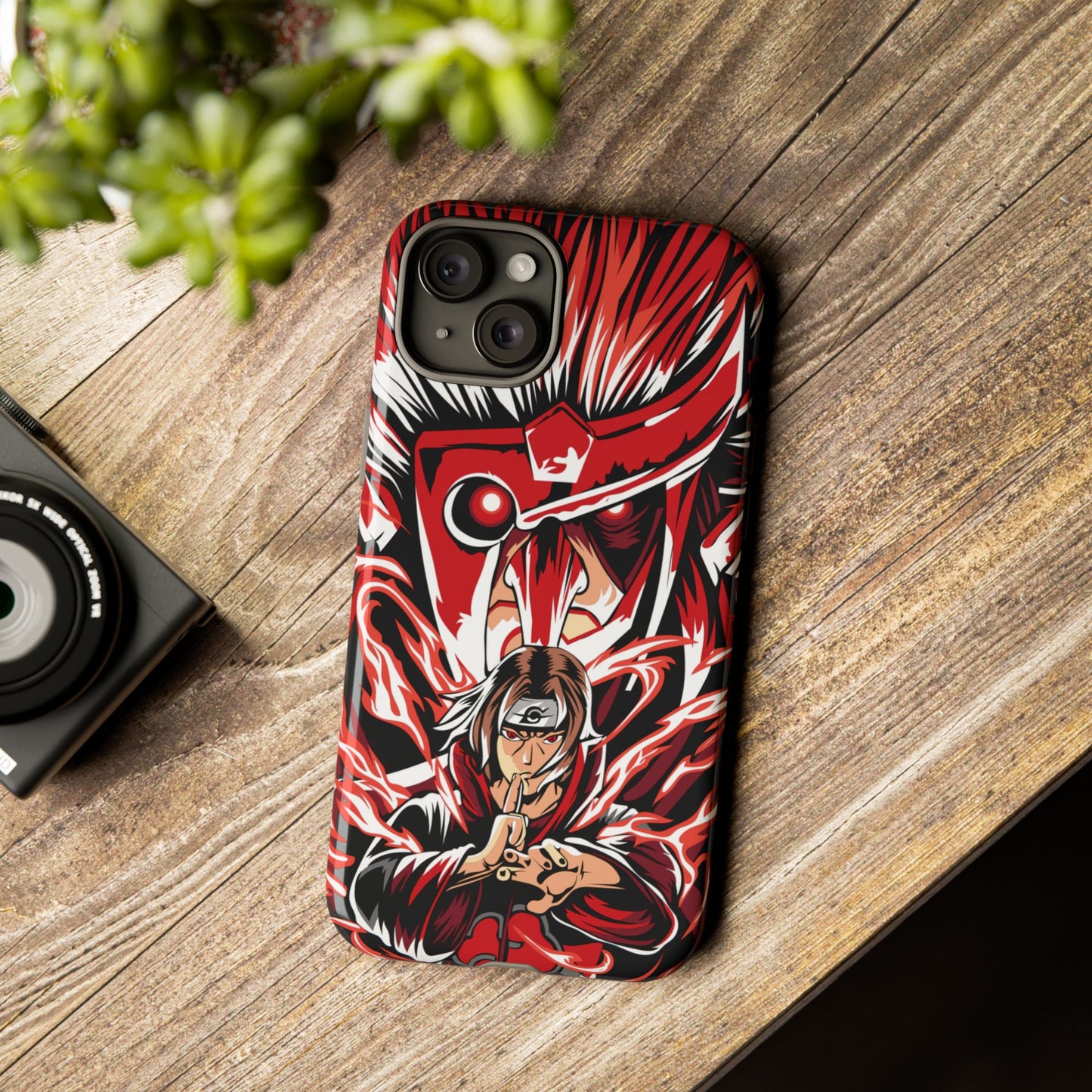 Itachi Flame Susanoo Double Layered Phone Case