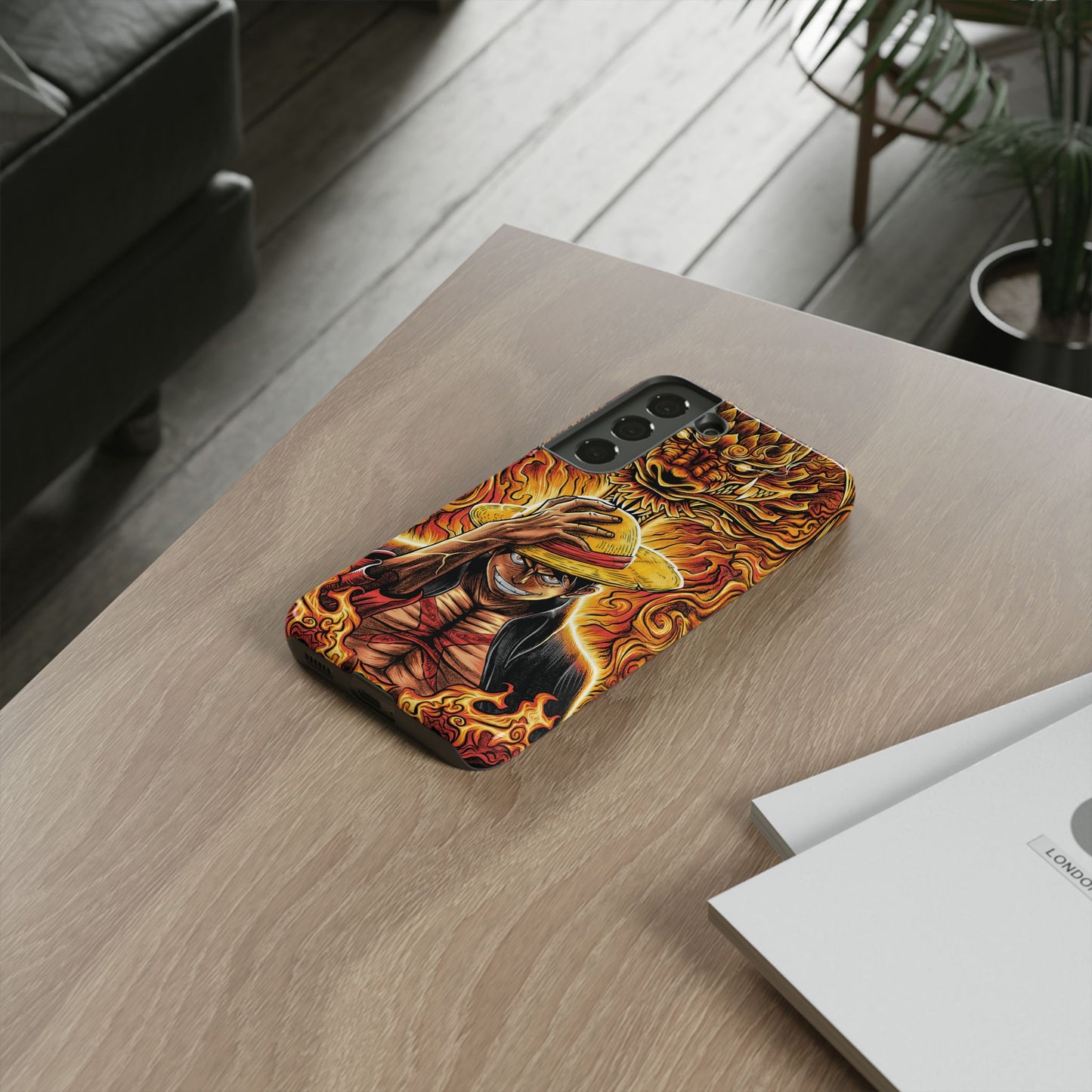 Inferno Pirate King Luffy Double Layered Phone Case