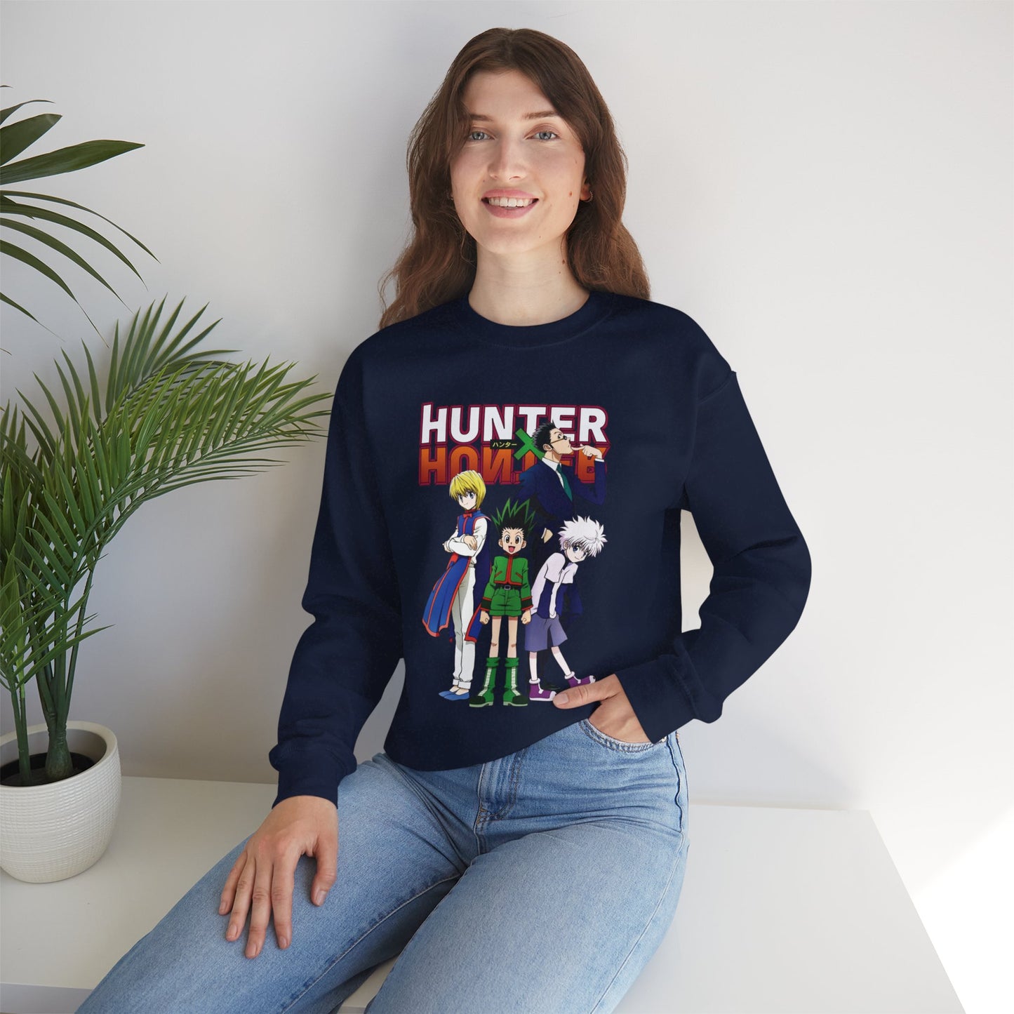 Gon’s Core Group Unisex Heavy Blend Crewneck Sweatshirt | Hunter x Hunter Anime Sweatshirt