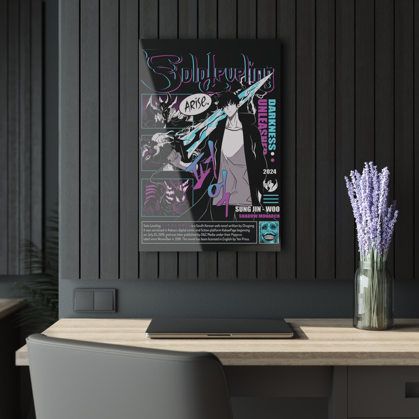 Solo Leveling Darkness Unleashed Acrylic Print