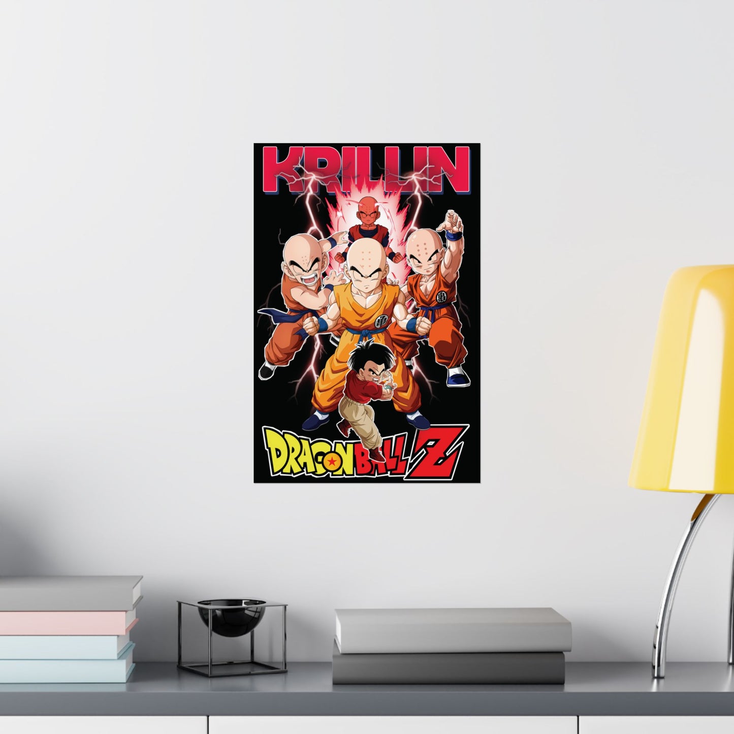 Krillin “Earth’s Strongest” Matte Vertical Poster | Dragon Ball Z Anime Wall Art