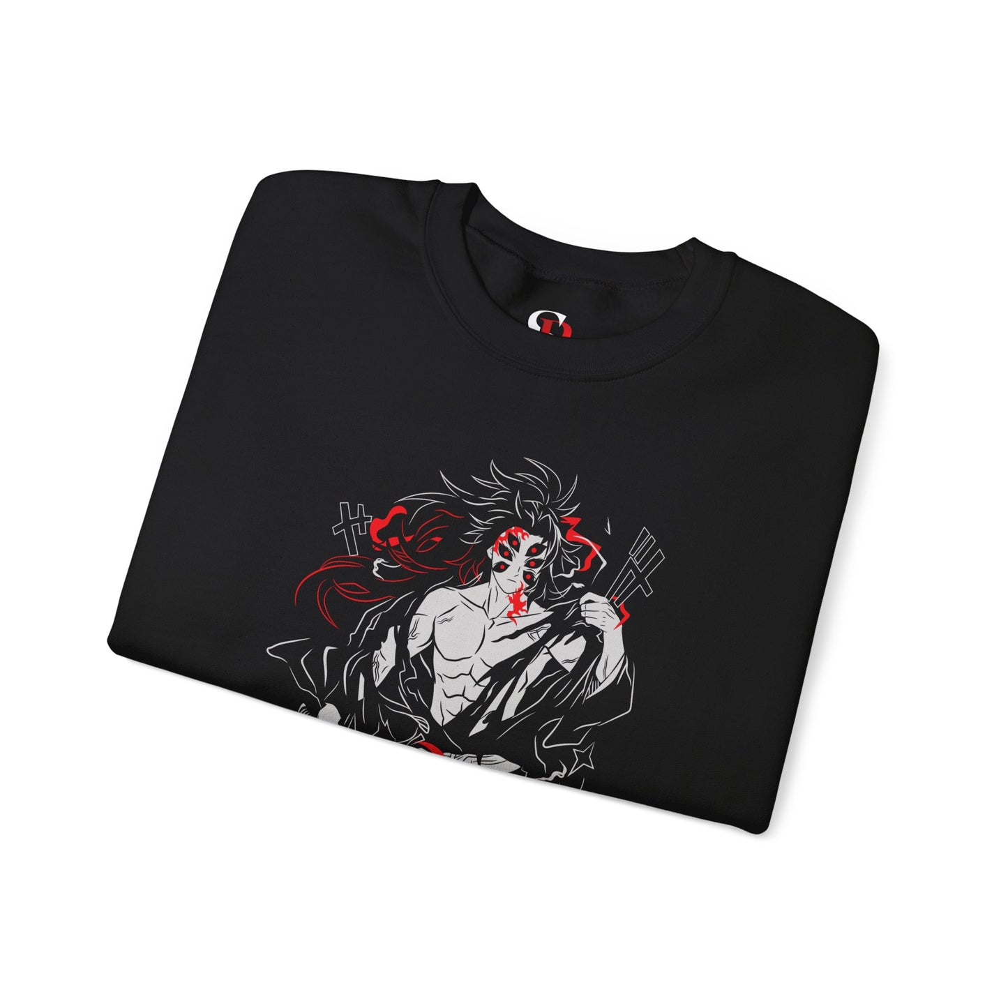 Kokushibo Crimson Aura Sweatshirt | Upper Moon One Demon Slayer Crewneck