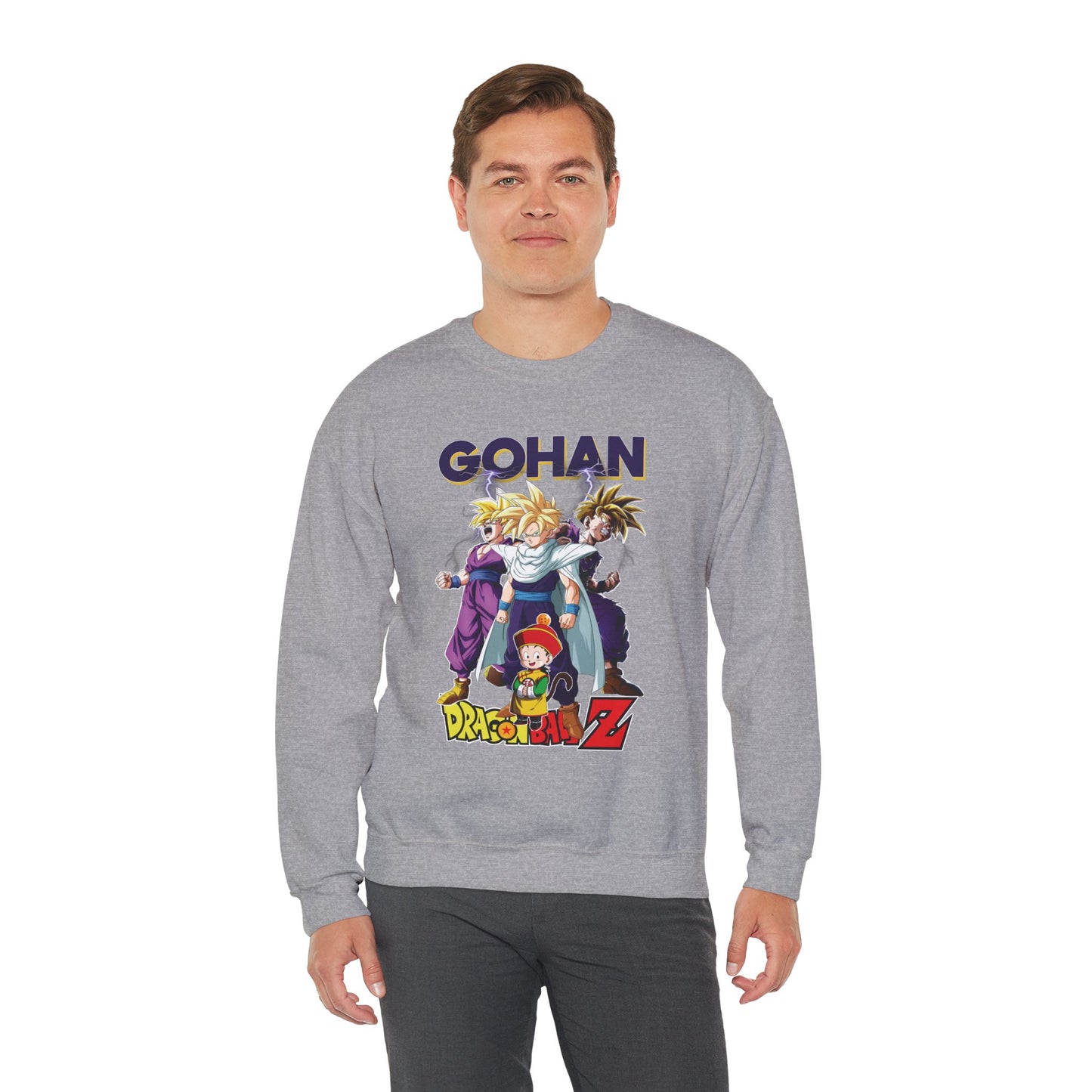 Gohan “Legacy of Z” Unisex Heavy Crewneck | Dragon Ball Z Streetwear Sweatshirt