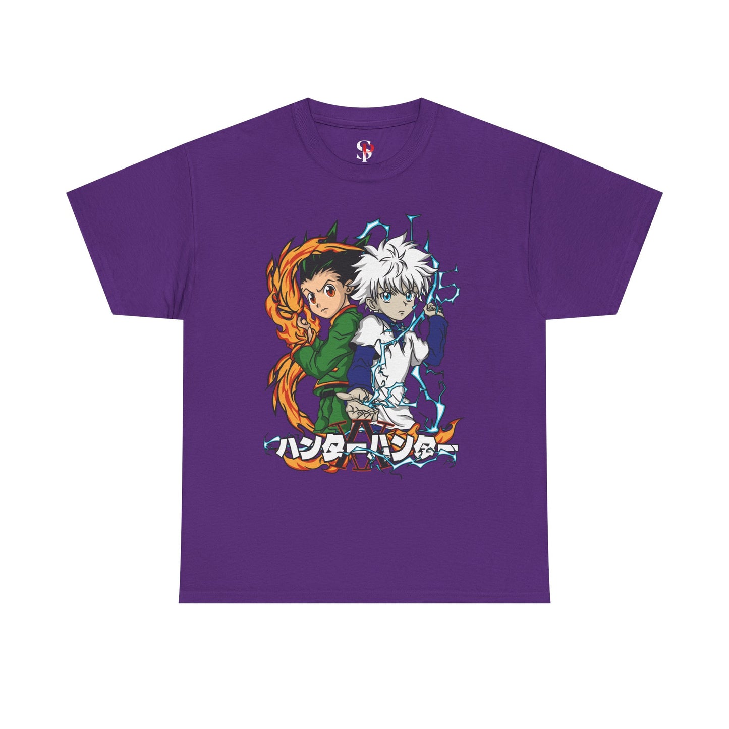 Gon and Killua Duo Unisex Heavy Cotton T-Shirt | Hunter x Hunter Anime Tee