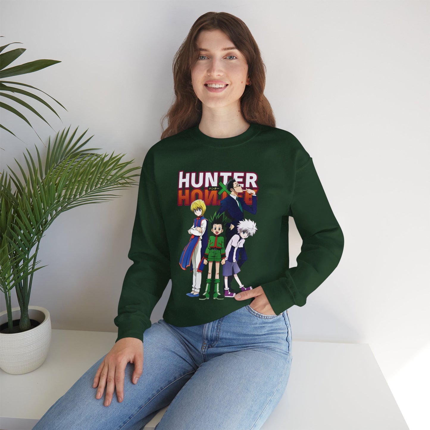 Gon’s Core Group Unisex Heavy Blend Crewneck Sweatshirt | Hunter x Hunter Anime Sweatshirt