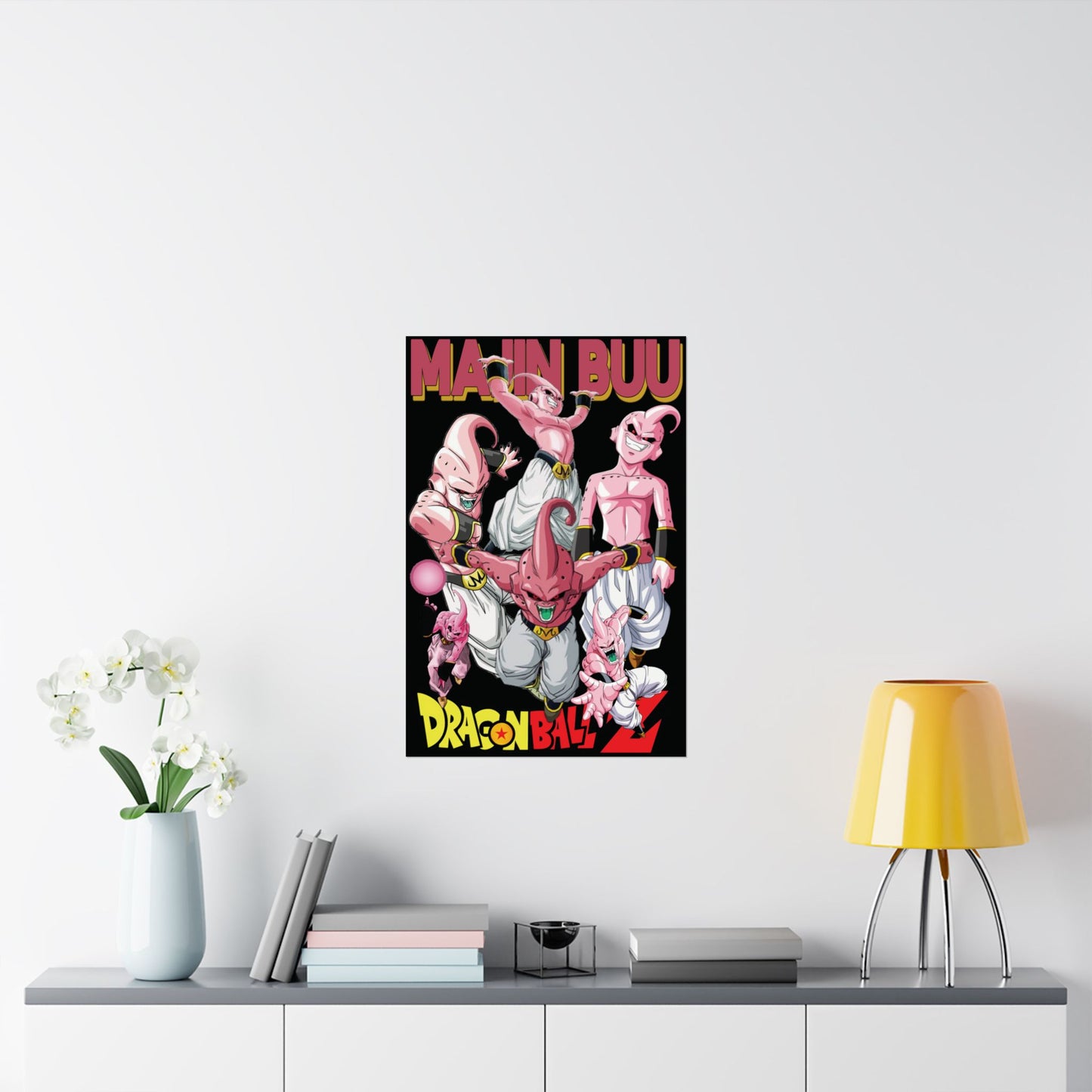 Majin Buu Matte Vertical Poster | Dragon Ball Z-Inspired Anime Wall Art