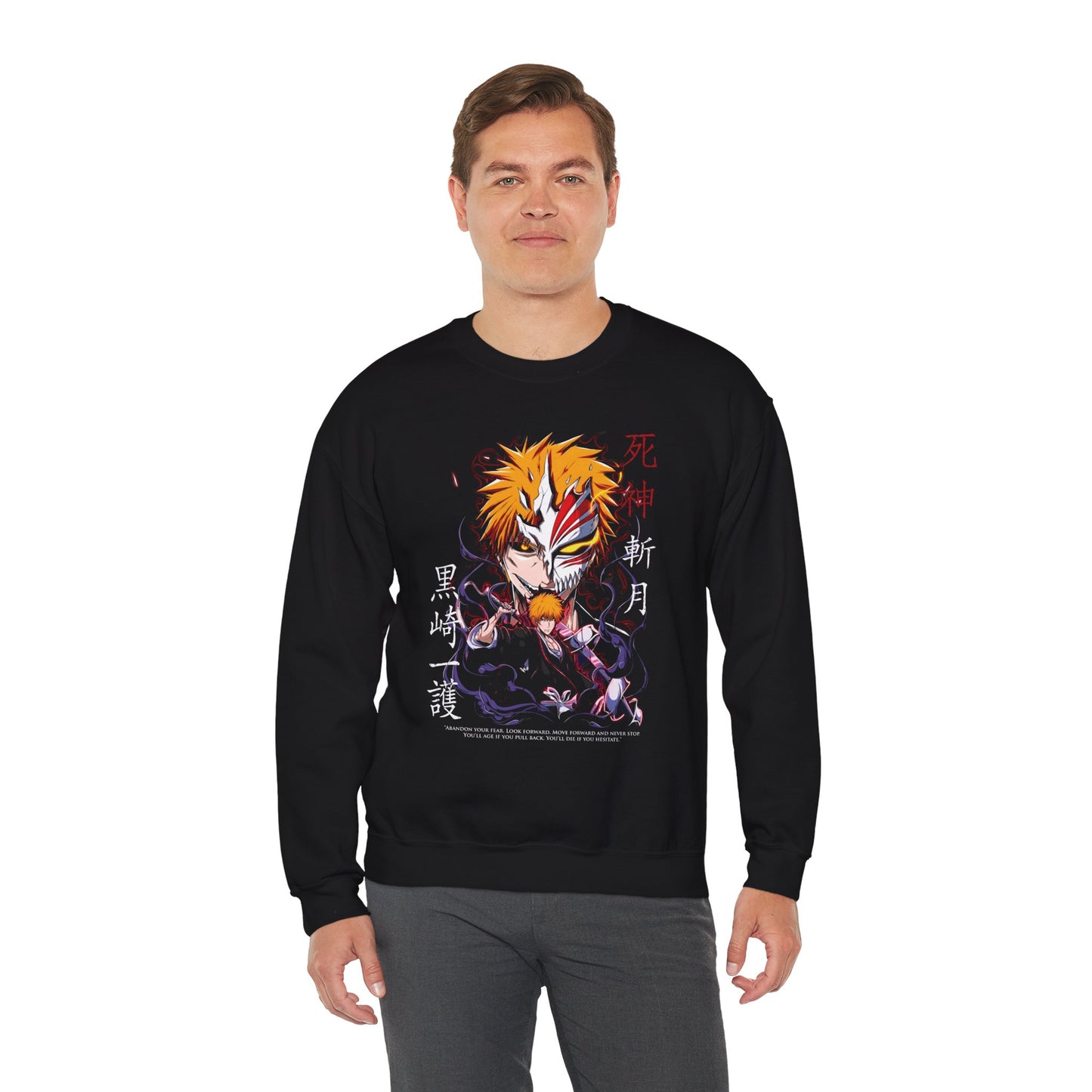 Ichigo TYBW Unisex Heavy Blend Crewneck Sweatshirt | Bleach Thousand-Year Blood War Streetwear