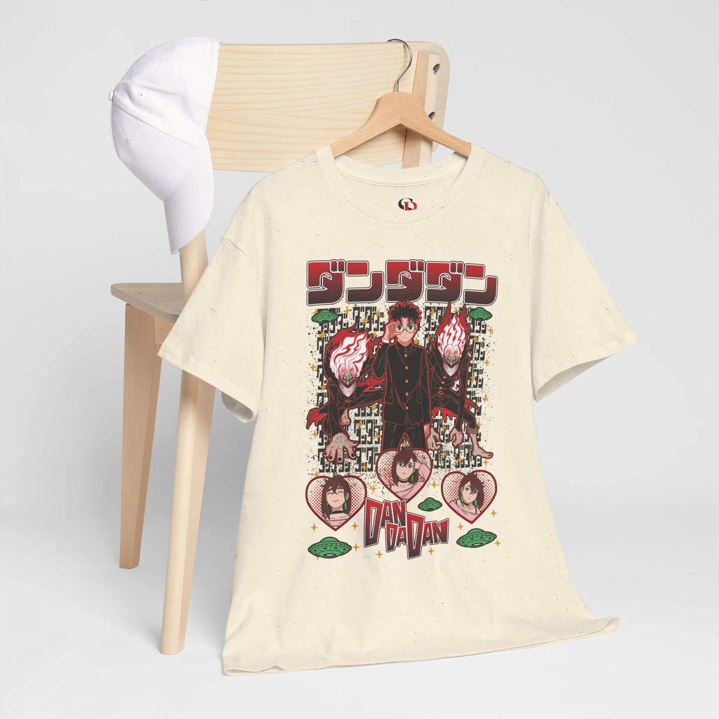 Okarun x Momo Unisex Heavy Cotton T-Shirt | Dandadan Anime Graphic Tee