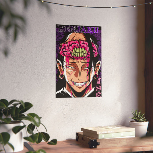 Ancient Curse User Kenjaku Matte Poster | Anime-Inspired Wall Art | JJK Villain Anime Decor | Kenjaku Artwork