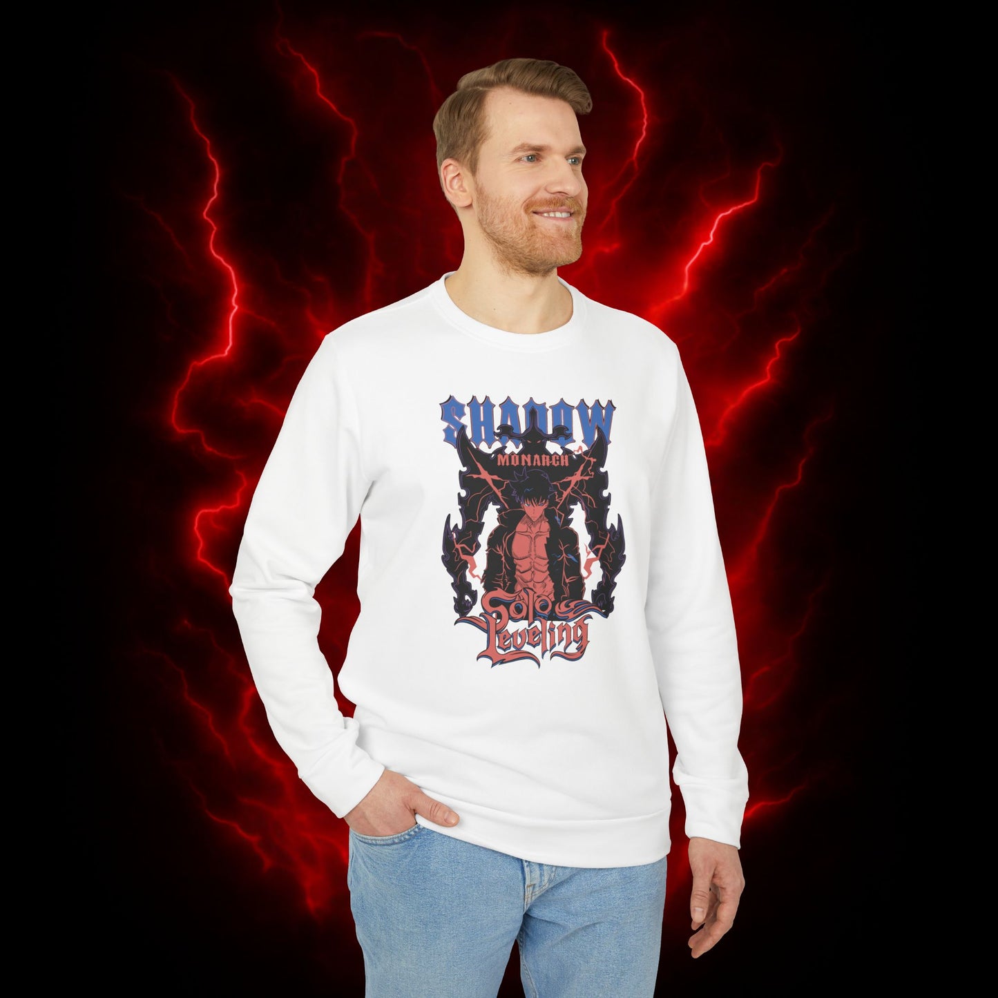 Shadow Monarch II Adidas Unisex Fleece Crewneck Sweatshirt