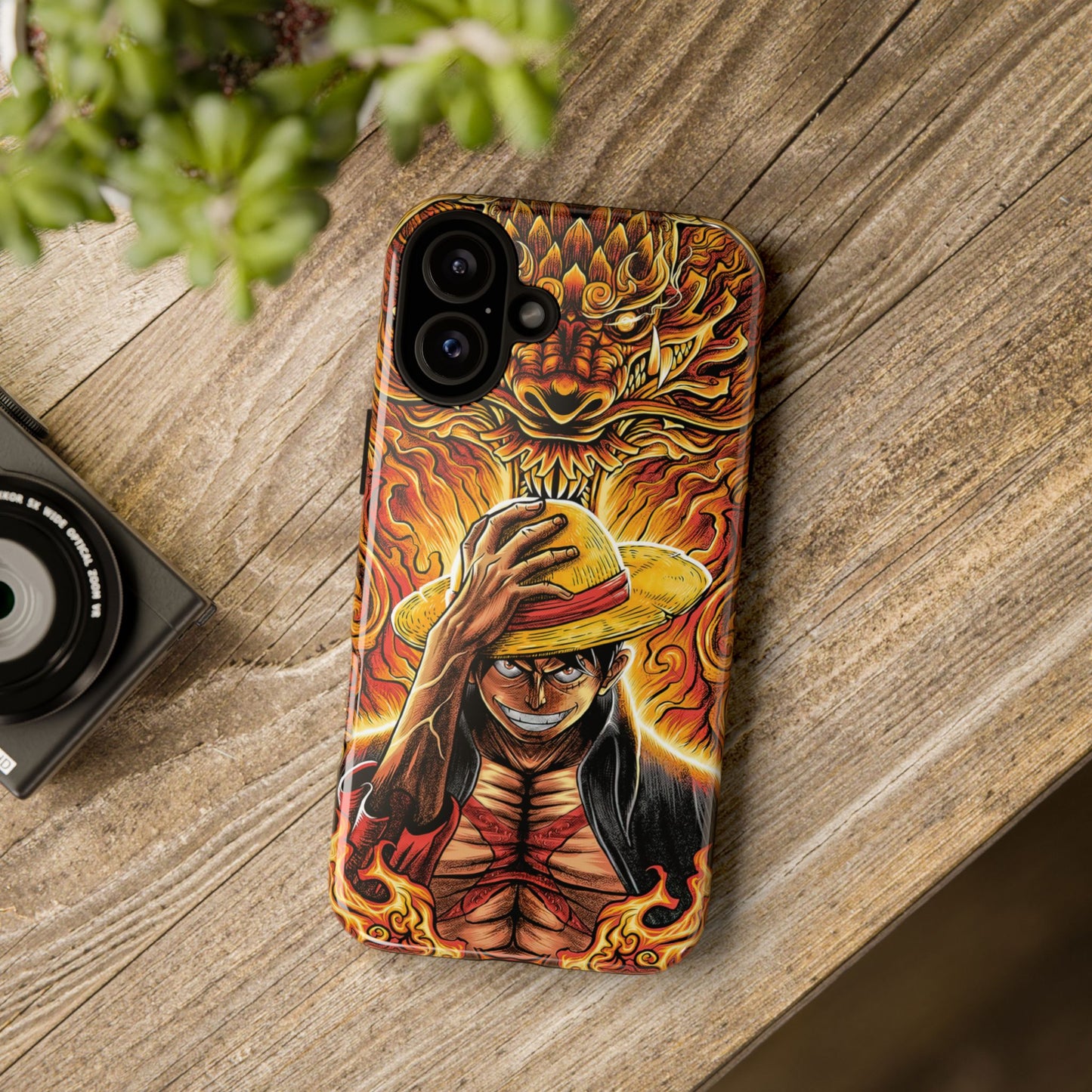 Inferno Pirate King Luffy Double Layered Phone Case