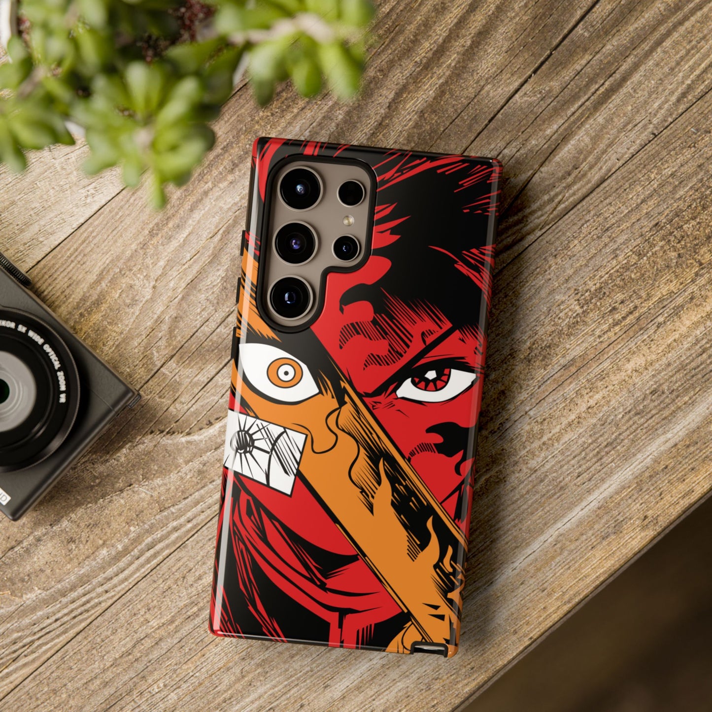 Tanjiro Kamado Slayer Mark Phone Case | Demon Slayer-Inspired Double Layered Protective Case
