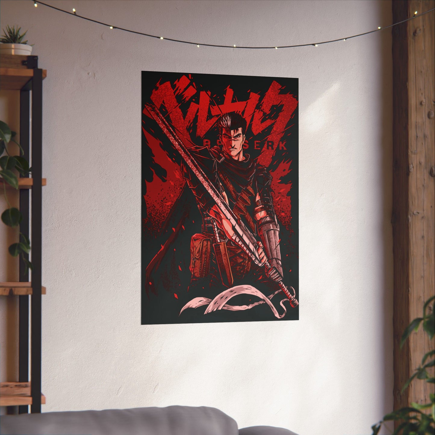 Guts Eclipse Rage Matte Vertical Poster | Berserk Anime Wall Art