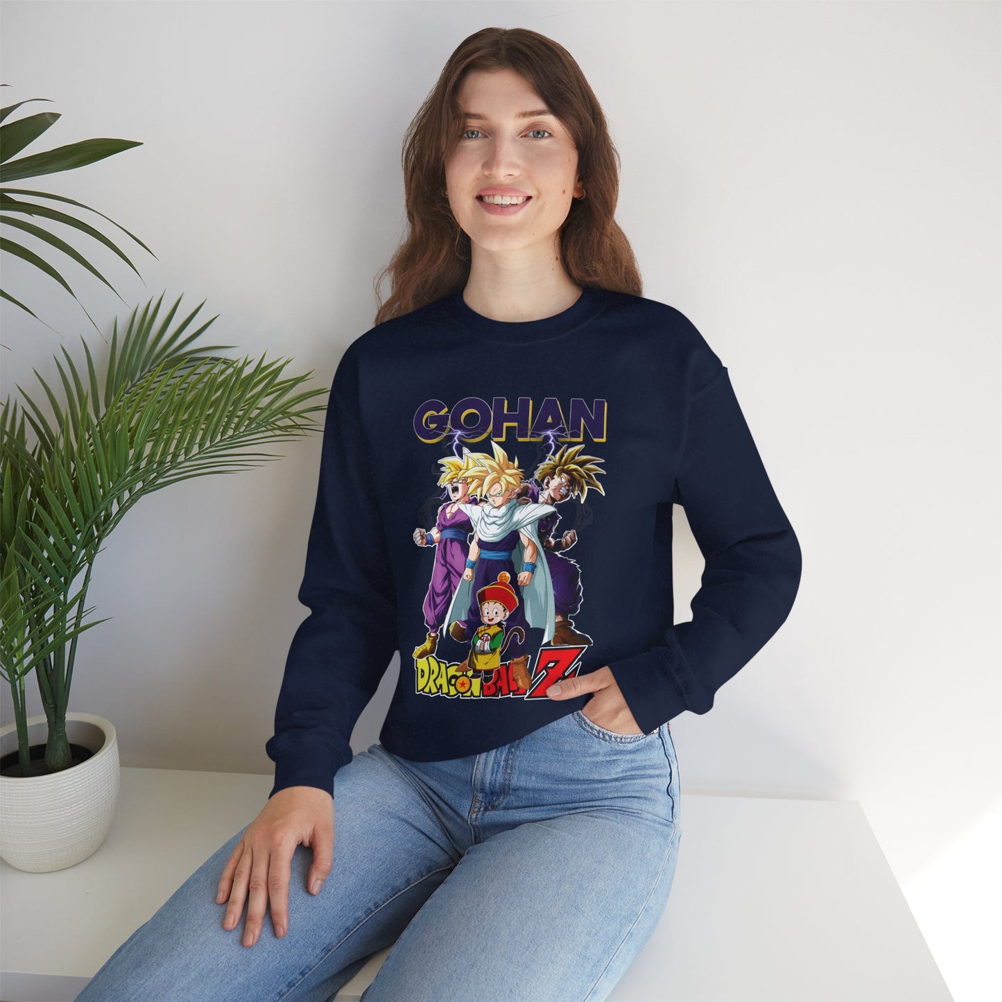 Gohan “Legacy of Z” Unisex Heavy Crewneck | Dragon Ball Z Streetwear Sweatshirt