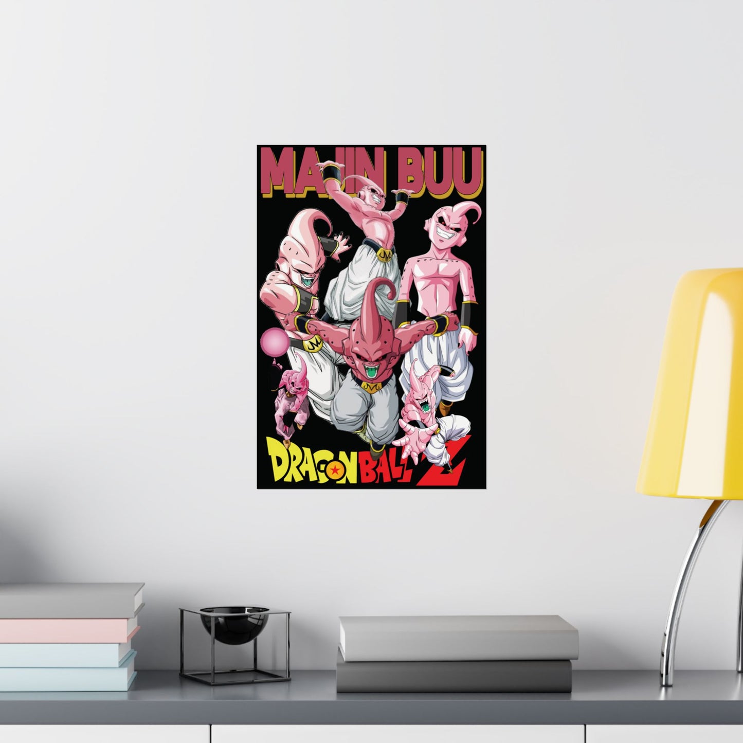 Majin Buu Matte Vertical Poster | Dragon Ball Z-Inspired Anime Wall Art